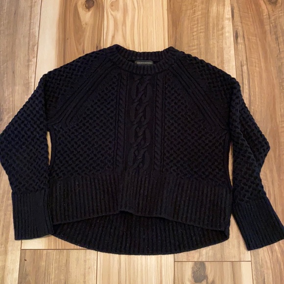 Banana Republic Crop Navy Sweater. - Picture 1 of 1